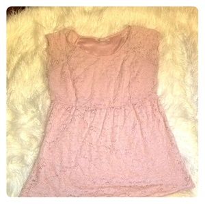 Short sleeve maternity blouse